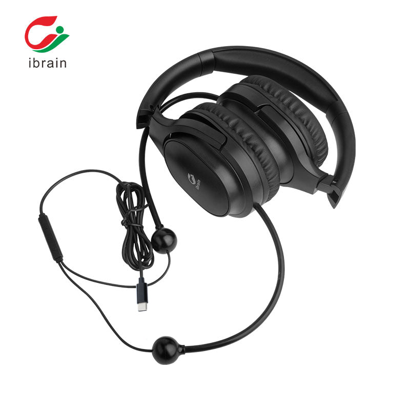 Air tube Over Ear Headphones BLACK - TYPE C Connector - GroundedKiwi.nzEarbuds Earbudsair budsair tubeair tubes