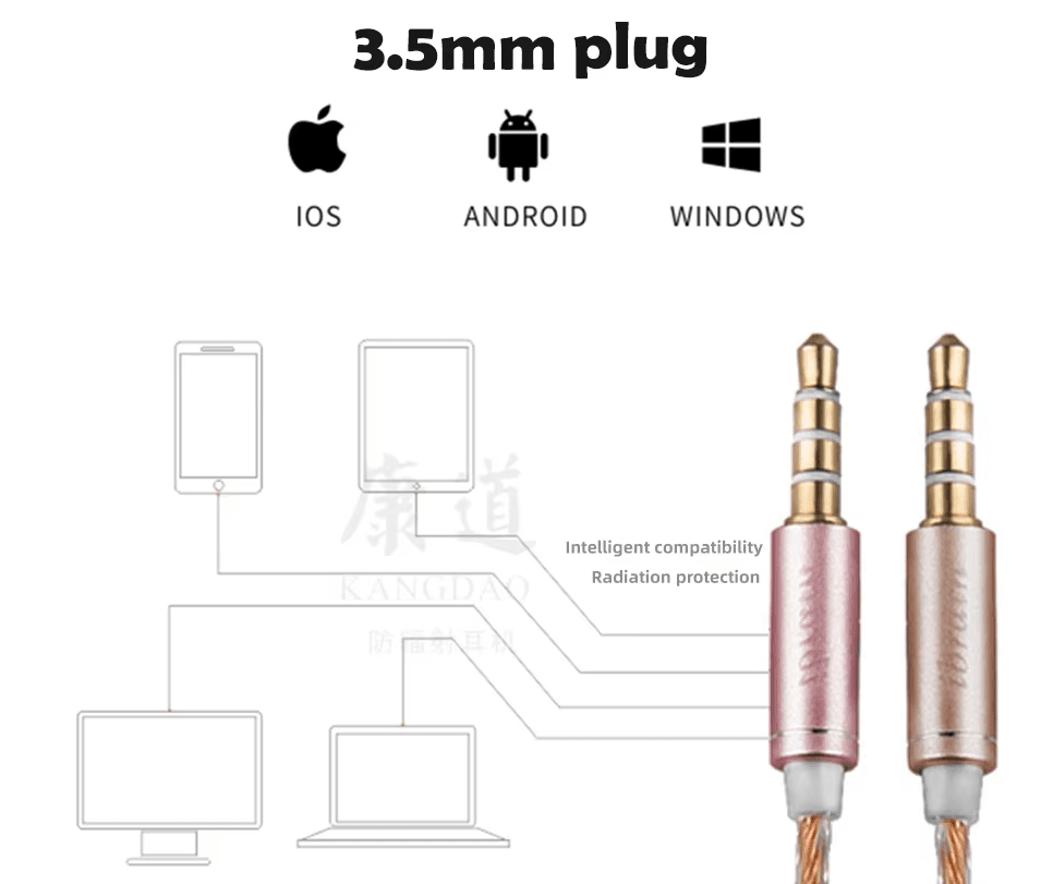 Anti - Radiation Air Tube Earphones with Earhook - GroundedKiwi.nzEarbuds Earbudsair budsair tubeair tubes