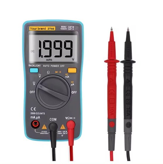 Auto Ranging Multimeter - Measure Body Voltage (Perform a Earthing Body Voltage Test) - GroundedKiwi.nzsensor sensorbody voltagedetectorearth test