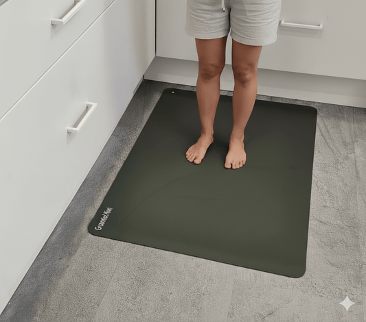 Earthing floor mat 60X90cm - GREEN (New) - GroundedKiwi.nz deskearthearthing
