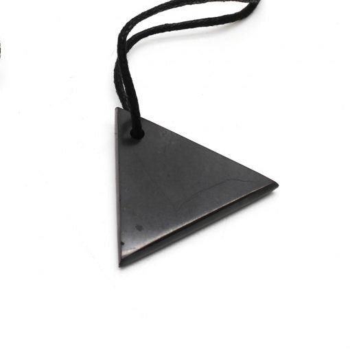 Shungite Pendant - Male Triangle - GroundedKiwi.nz