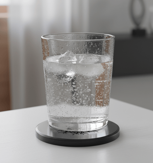 Shungite Stone Glass Stand / Coaster - Tree Of Life Engraved - GroundedKiwi.nzHome & Garden Home & Garden5ganit radiationcoaster