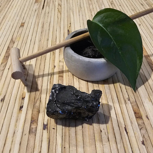 The Ultimate Shungite: Rare One - Piece Nugget - Mitre Peak - GroundedKiwi.nz air travelcarchunk