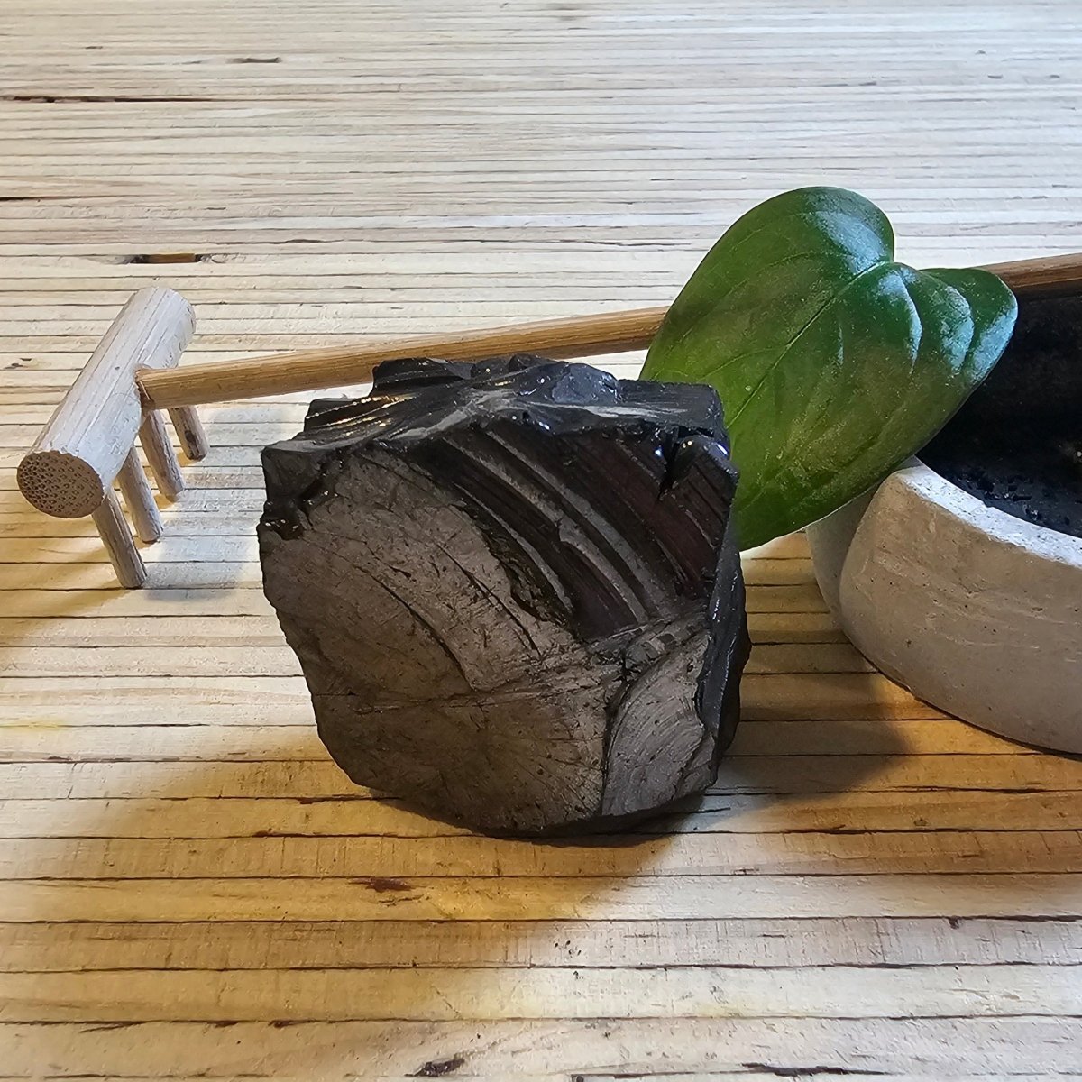 The Ultimate Shungite: Rare One - Piece Nugget - Mount Olympus (Greece) - GroundedKiwi.nz air travelcarchunk