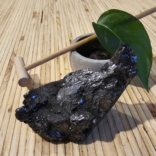 The Ultimate Shungite: Rare One - Piece Nugget - Mount Sefton (New Zealand) - GroundedKiwi.nz air travelcarchunk