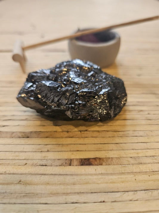 The Ultimate Shungite: Rare One - Piece Nugget - Te Manga (Cook Islands) - GroundedKiwi.nz air travelcarchunk