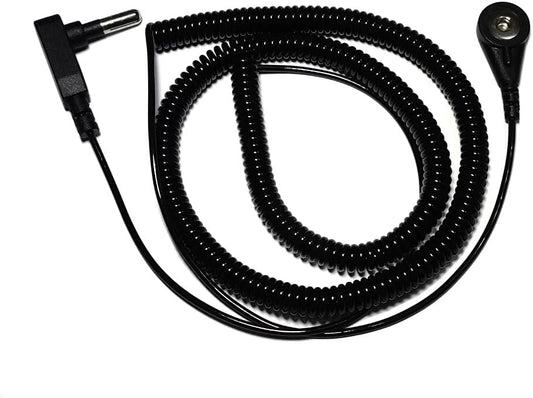 10m Coiled cord for use with Earthing Plug or from Earthing rod cord - GroundedKiwi.nz coilcoiledcoiled cord