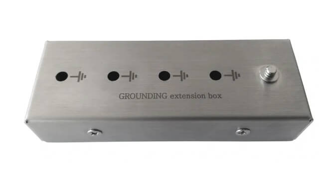 Earthing extension box - Connect four earthing products to one rod / plug - GroundedKiwi.nz