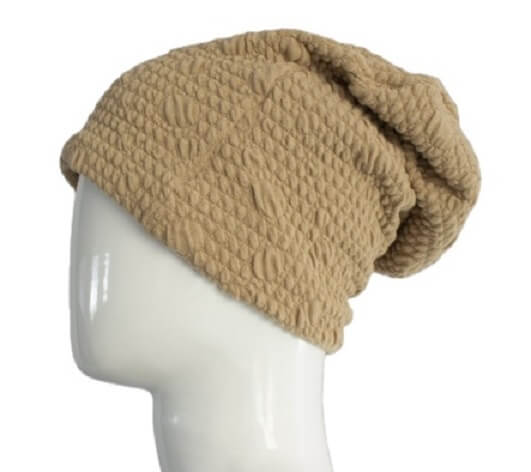 EMF Protecting Adults Beanie - Radiation blocking silver lined slouchy beanie - Camel - GroundedKiwi.nzhat hat5gbeanieblocking