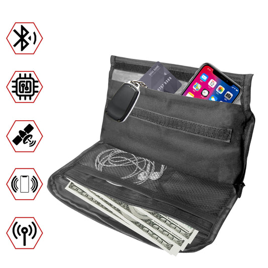 Faraday Bag for Phones, Key FOBs, and Credit Cards - Signal Blocking Protection - GroundedKiwi.nzbag bagbagblockingfaraday