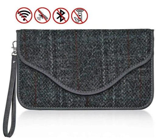 Faraday Shield pouch - RFID GPS FOB Signal Blocking Privacy bag for Phones, FOBS, cards - GroundedKiwi.nz bagblockingclutch
