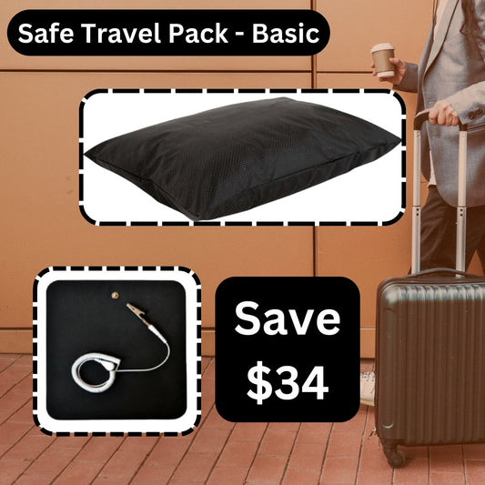 Travel Safe pack - Basic - GroundedKiwi.nz airplaneoverseasstatic