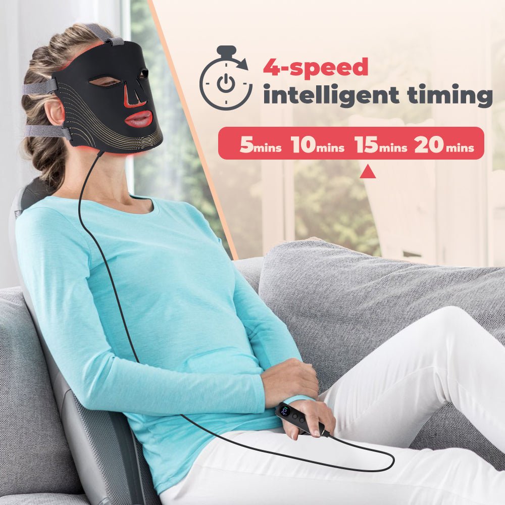 2026 Red Light Face Mask - 7 Wavelengths - GroundedKiwi.nzred light therapy red light therapybandbeltelbow
