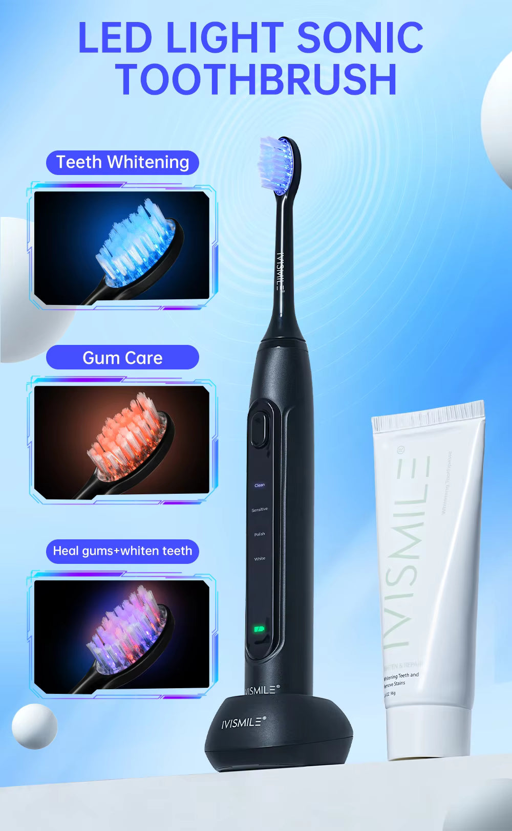 Red Light Therapy Toothbrush