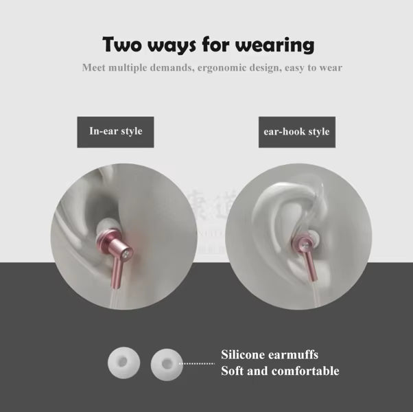 Anti-Radiation Air Tube Earphones with Earhook
