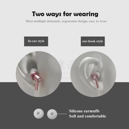 Anti-Radiation Air Tube Earphones with Earhook