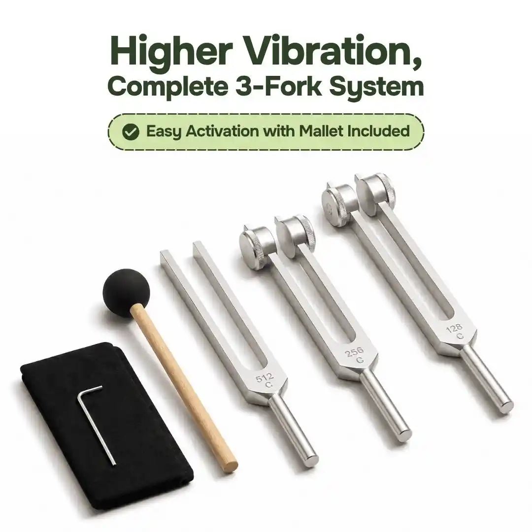 High-Precision Tuning Fork 3 Piece Set