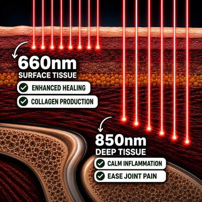 Red Light Therapy + Heated Massage Strap