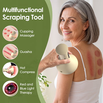Red & Blue Light Smart Cupping & Gua Sha Massager