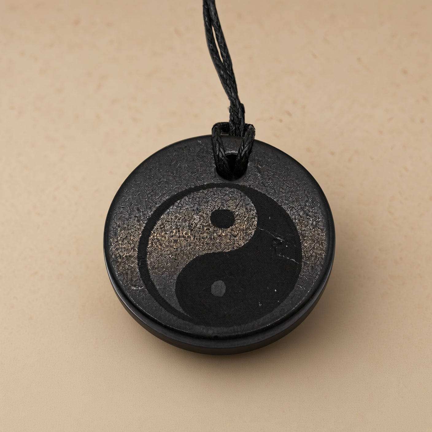 Shungite SECONDS - Pendant - Ying Yang Symbol - Life in Balance