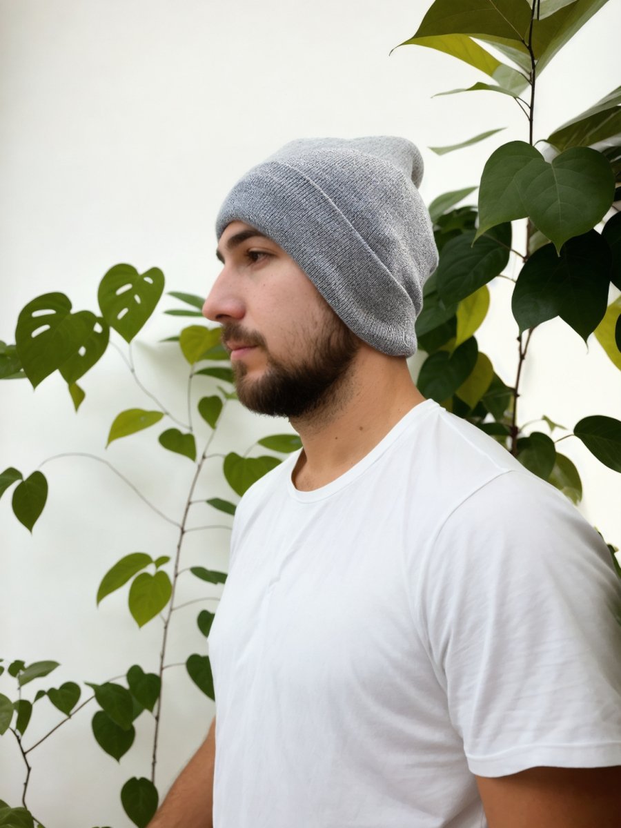 Adults Beanie for EMF Protection - High Shielding Efficiency - Grey - GroundedKiwi.nzhat hat5gbeanieblocking
