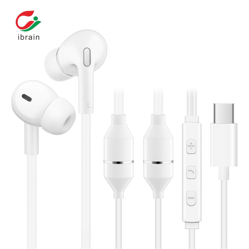 Air tube In Ear Headphones White with inbuilt Microphone TYPE C Connector - GroundedKiwi.nzEarbuds Earbudsair budsair tubeair tubes