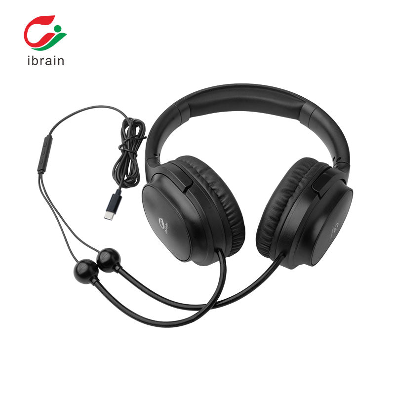Air tube Over Ear Headphones BLACK - TYPE C Connector - GroundedKiwi.nzEarbuds Earbudsair budsair tubeair tubes