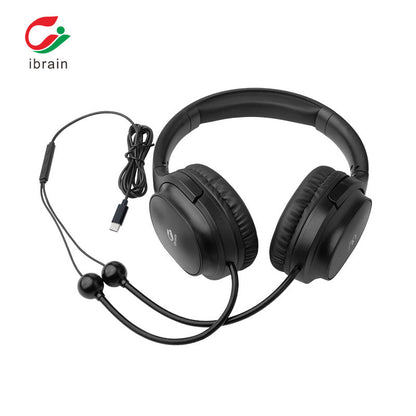 Air tube Over Ear Headphones BLACK - TYPE C Connector - GroundedKiwi.nzEarbuds Earbudsair budsair tubeair tubes