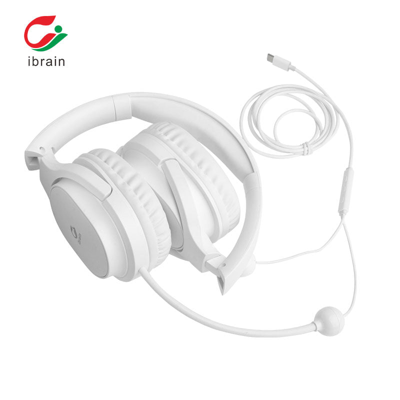 Air tube Over Ear Headphones WHITE - TYPE C Connector - GroundedKiwi.nzEarbuds Earbudsair budsair tubeair tubes