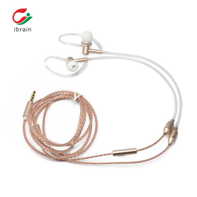 Anti - Radiation Air Tube Earphones with Earhook - GroundedKiwi.nzEarbuds Earbudsair budsair tubeair tubes