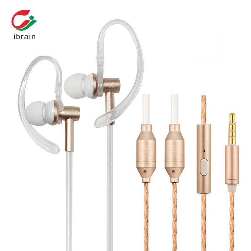 Anti - Radiation Air Tube Earphones with Earhook - GroundedKiwi.nzEarbuds Earbudsair budsair tubeair tubes