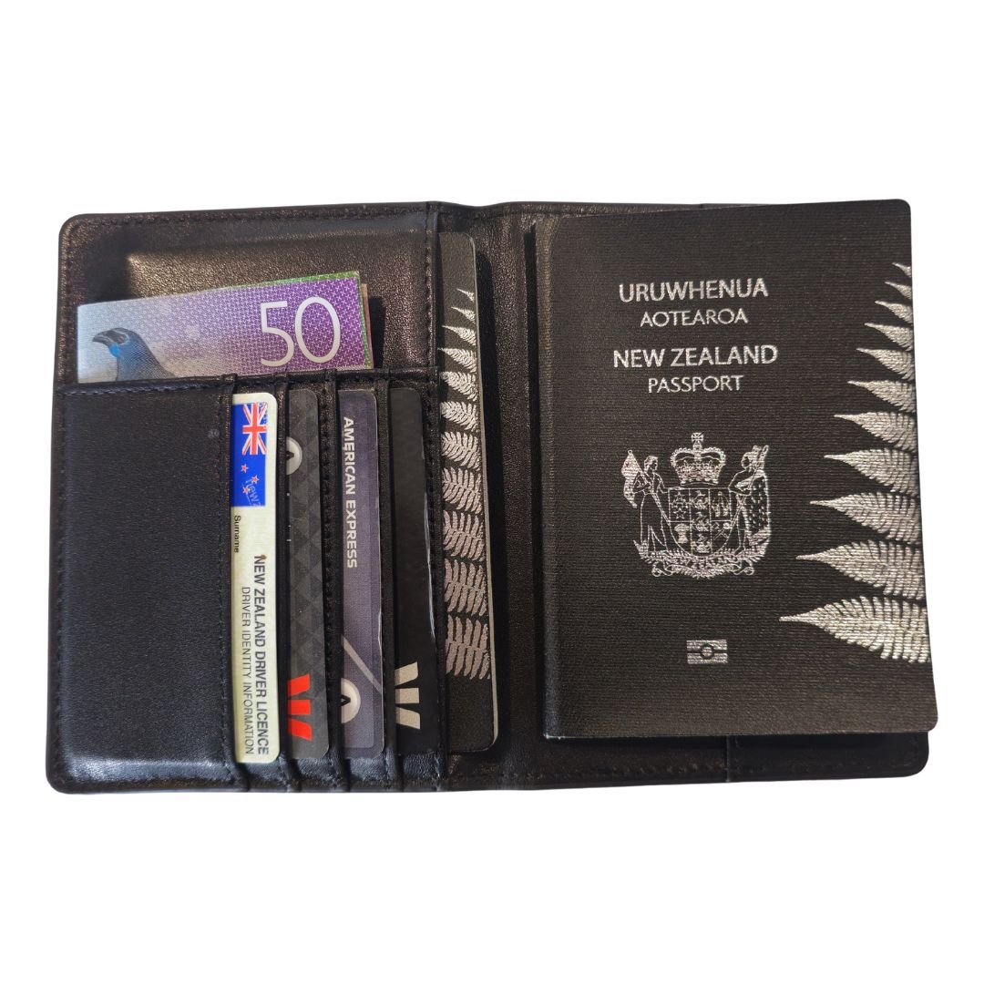 Anti Theft RFID Passport Holder - Card Wallet - GroundedKiwi.nzwallet walletanticardclip
