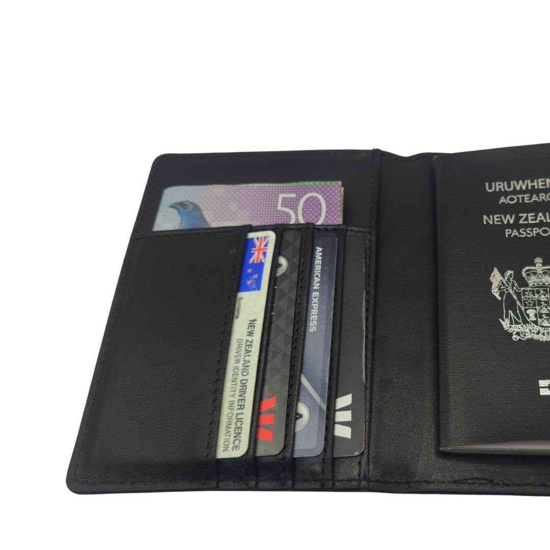 Anti Theft RFID Passport Holder - Card Wallet - GroundedKiwi.nzwallet walletanticardclip