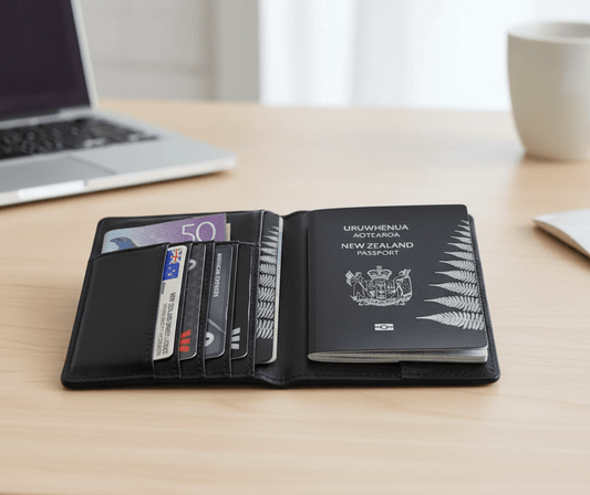 Anti Theft RFID Passport Holder - Card Wallet - GroundedKiwi.nzwallet walletanticardclip