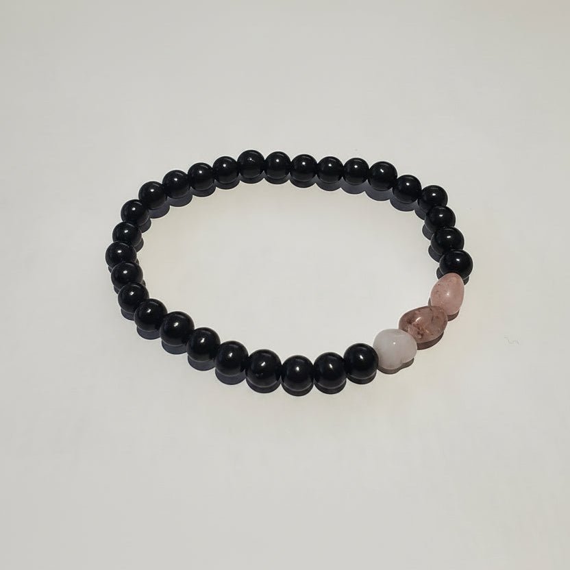 Authentic Shungite & Pink Opal Synergy Bracelet - GroundedKiwi.nzBracelet Braceletbraceletcrystalemf