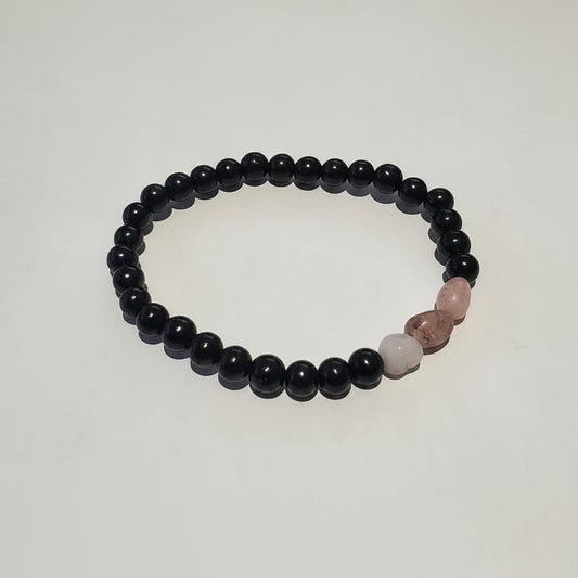 Authentic Shungite & Pink Opal Synergy Bracelet - GroundedKiwi.nzBracelet Braceletbraceletcrystalemf