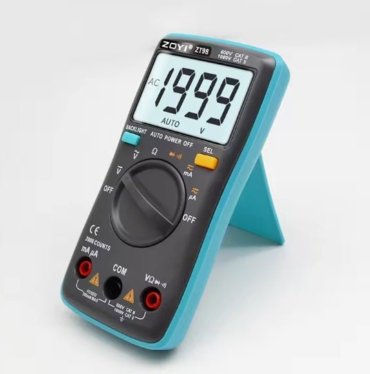 Auto Ranging Multimeter - GroundedKiwi.nz - Test your grounding mat