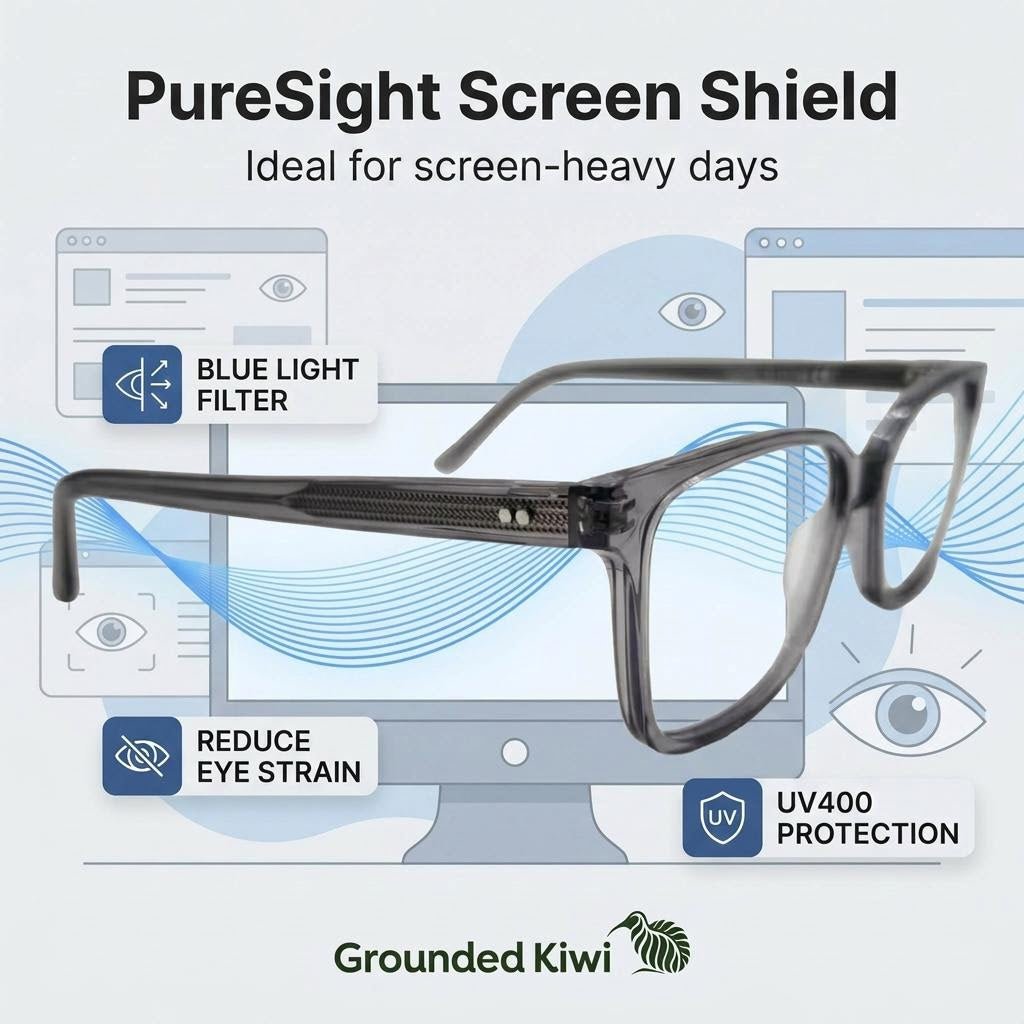 Blue Light Glasses - Kereru - Blue Light Spectacles - GroundedKiwi.nzEyeglasses Eyeglassesanti blueblue lightblue light spectacles
