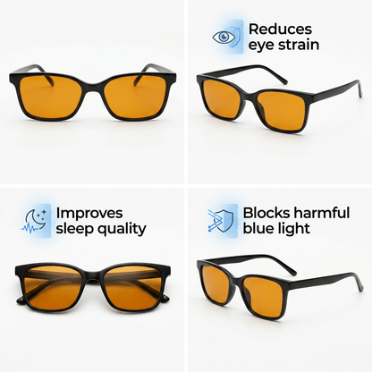 Blue Light Glasses - RURU - Blue Light Spectacles - Yellow Lens - GroundedKiwi.nzEyeglasses Eyeglassesanti blueblue lightblue light spectacles