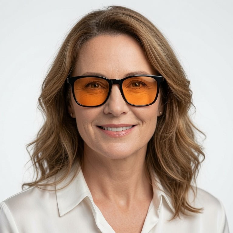 Blue Light Glasses - RURU - Orange Lens - GroundedKiwi.nzEyeglasses Eyeglassesanti blueblue lightblue light spectacles