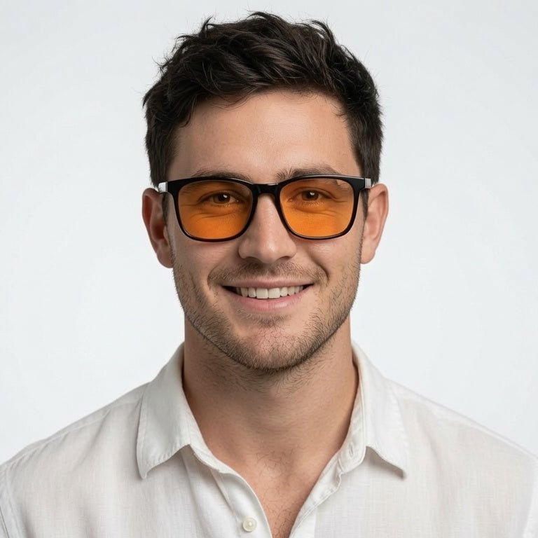 Blue Light Glasses - RURU - Orange Lens - GroundedKiwi.nzEyeglasses Eyeglassesanti blueblue lightblue light spectacles