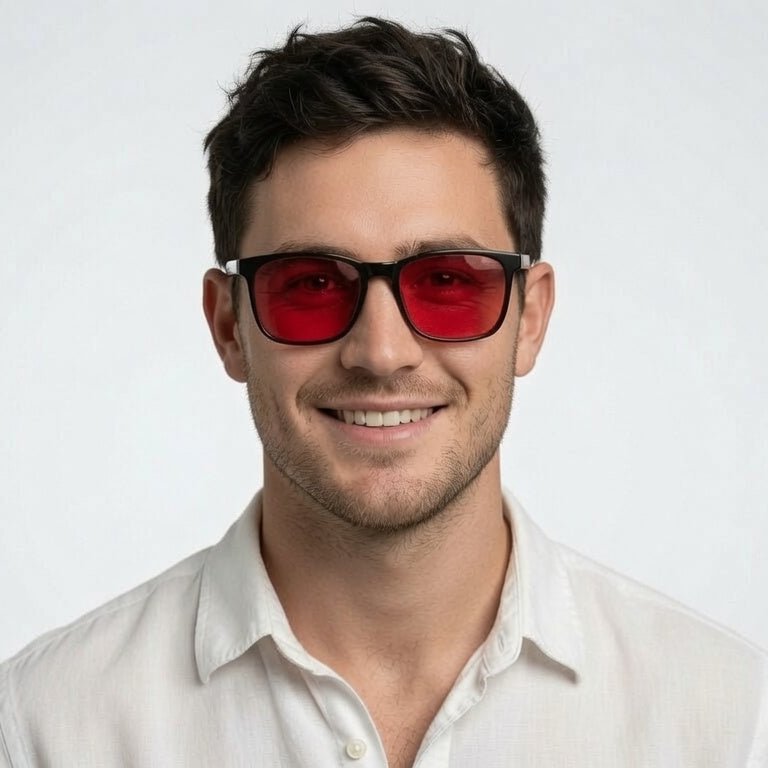 Blue Light Glasses - RURU - Red Lens