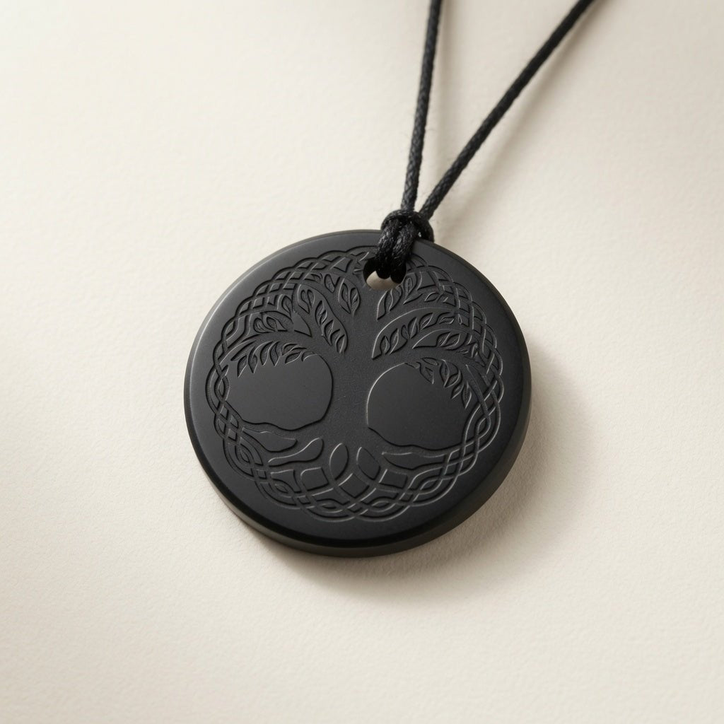 Celtic Shungite pendant Tree of life - Strength & Resilience - GroundedKiwi.nzNecklace Necklace5ganit radiationcrystal