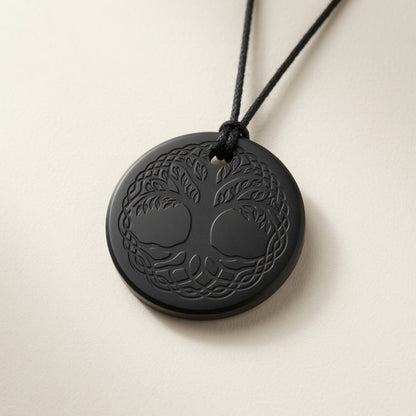 Celtic Shungite pendant Tree of life - Strength & Resilience - GroundedKiwi.nzNecklace Necklace5ganit radiationcrystal