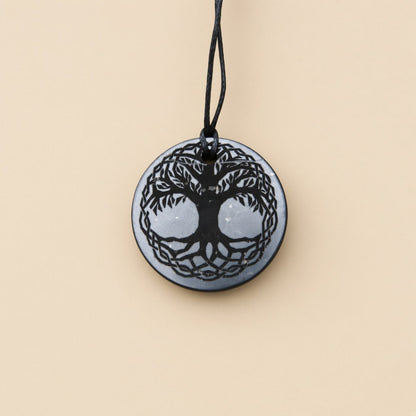 Celtic Shungite pendant Tree of life - Strength & Resilience - GroundedKiwi.nzNecklace Necklace5ganit radiationcrystal