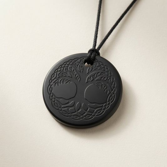 Celtic Shungite pendant Tree of life - Strength & Resilience