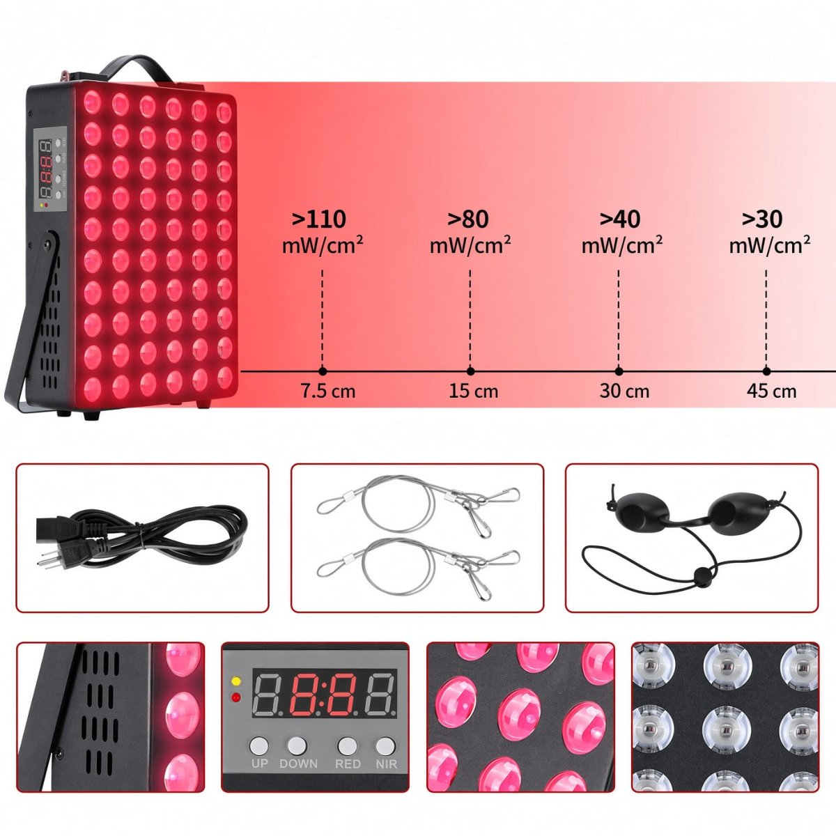 Compact Desktop Red Light Therapy Panel 300W - GroundedKiwi.nzred light therapy red light therapybandbeltdesktop