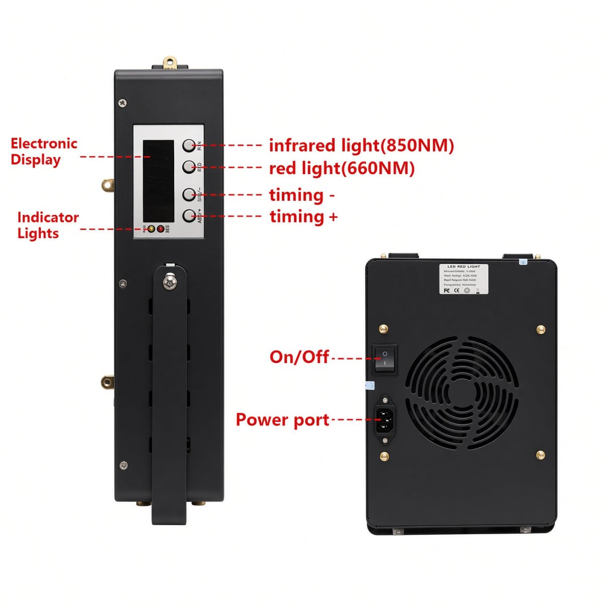 Compact Desktop Red Light Therapy Panel 300W - GroundedKiwi.nzred light therapy red light therapybandbeltdesktop