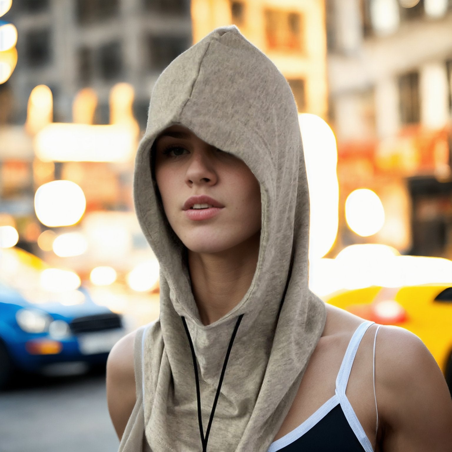 Detached String Hood Cotton + Silver Fiber Hood - GroundedKiwi.nz -EMF Protection