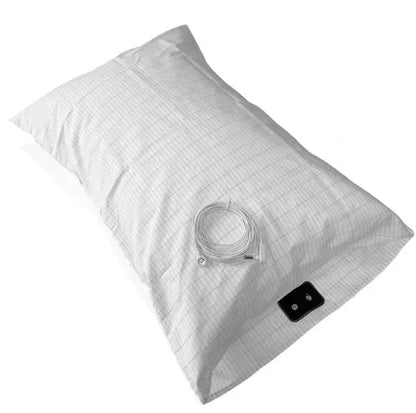 Cotton Earthing Pillow Cover with 5% Silver Fiber - GroundedKiwi.nz bedcottoncover